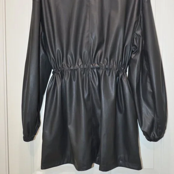 Bernardo Black Vegan Leather Jacket, Size Small - NWT - Picture 8 of 13